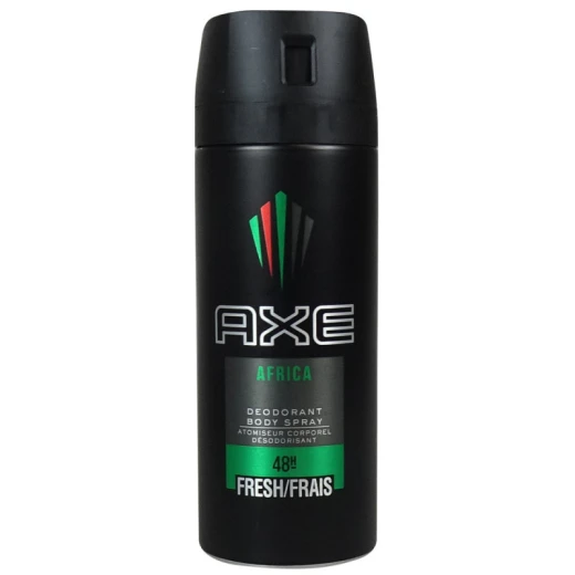 Axe Africa Deodorant Spray for Men 150 ml, Citrus and Amber Scent Axe Africa Deodorant Spray for Men 150 ml, Citrus and Amber Scent