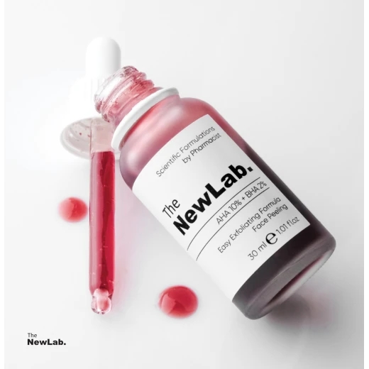 The Newlab AHA 10% + BHA 2% Face Peeling Serum 30ml, Exfoliating & Brightening The Newlab AHA 10% + BHA 2% Face Peeling Serum 30ml, Exfoliating & Brightening