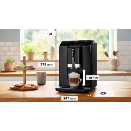 Bosch VeroCafe Series 2 Fully Automatic Coffee Machine Piano Black 1.4 Liter - BOSCH - Image 7