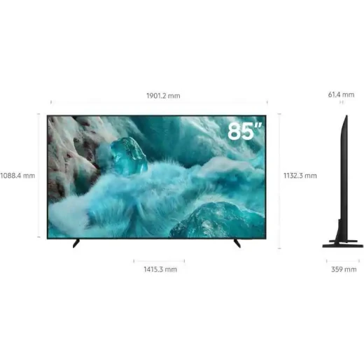 تلفزيون سامسونج 98 بوصة كيو إل إي دي 4K ذكي، QA98Q7FAAUXSA، شاشة فائقة الكبر - سامسونج - Image 4