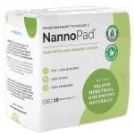 NannoPad Organic Cotton Pantyliners (18 Count) - Gentle & Comfortable Protection - Nannocare