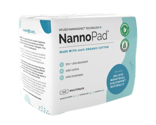 NannoPad Multi Pack Pads - 36 Count - Menstrual Comfort - Nannocare - Image 8
