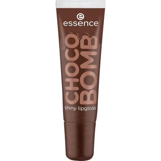 Essence CHOCO BOMB Lip Gloss Brown Shimmering Chocolate Scented 10ml, Long Lasting Shine 01 Essence CHOCO BOMB Lip Gloss Brown Shimmering Chocolate Scented 10ml, Long Lasting Shine 01
