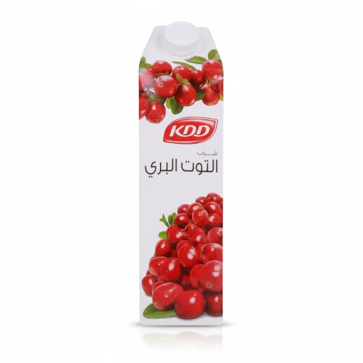 عصير التوت البري من كي دي دي، لتر واحد، مشروب فواكه منعش ولذيذ | نكهة التوت البري طبيعية 100٪ | مثالي لجميع الأعمار كرتون من 4 حبة - كي دي دي - Image 2