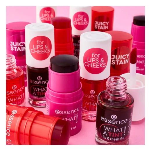 Essence What a Tint! Lip and Cheek Tint 20 Grapefruit Bliss 5g. Long Lasting, Versatile, Easy Application for a Natural Flush of Color - Essence - Image 4