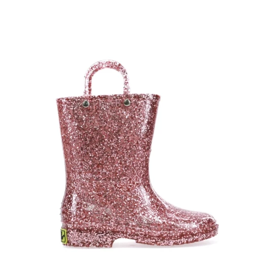 Western Chief Kids Glitter Rain Boots Rose Gold Size 1 Waterproof - Western Chief - Image 6