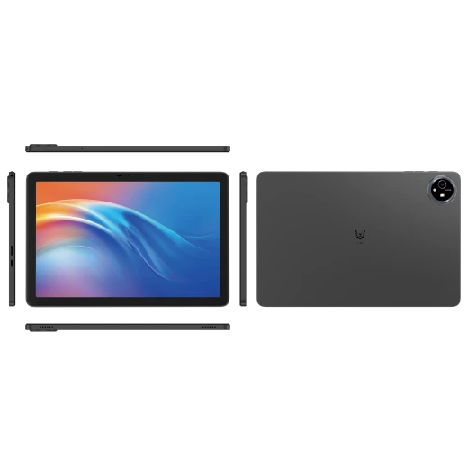 Vikusha V M1 Tablet 10.1" Android 15 4+4GB RAM 128GB Storage | Vikusha Holster Keyboard & Cover, Al Maher Card, IPTV 3mo, 10 JD Voucher, Gray - Vikusha - Image 2