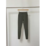 QUWA Women High-Waist Leggings, Medium Olive Green | Squat-Proof, Breathable, Anti-Odor, Soft & Comfortable - Quwa