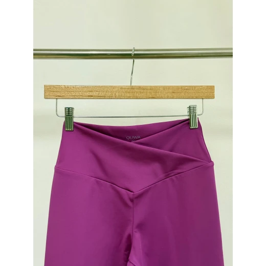 QUWA Women High-Waist Leggings – Large Fuchsia, Size 35 | Squat-Proof, Breathable, Anti-Odor, Soft & Comfortable - Quwa - Image 3