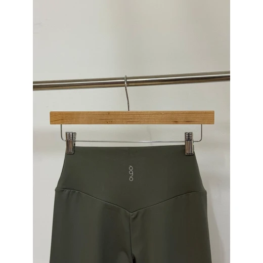 QUWA Women High-Waist Leggings, Small Olive Green, Size 35 | Squat-Proof, Breathable, Anti-Odor, Soft & Comfortable - Quwa - Image 3