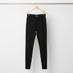 QUWA Women High-Waist Leggings – Small Black, Size 35 | Squat-Proof, Breathable, Anti-Odor, Soft & Comfortable - Quwa