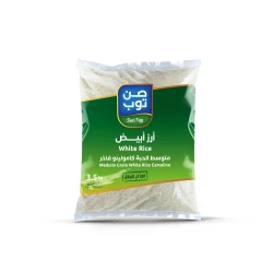 أرز صن توب متوسط ​​الحبة - ٣.٥ كجم | جودة ممتازة وقوام ناعم