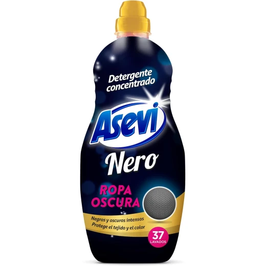 Asevi Nero Dark Laundry Detergent – Detergent for Dark and Black Clothes – Fixes and Protects Colour, All Types of Fabrics, Pleasant Perfume, Concentrated Formula,1500 ml, 37 Washes Asevi Nero Dark Laundry Detergent – Detergent for Dark and Black Clothes – Fixes and Protects Colour, All Types of Fabrics, Pleasant Perfume, Concentrated Formula,1500 ml, 37 Washes