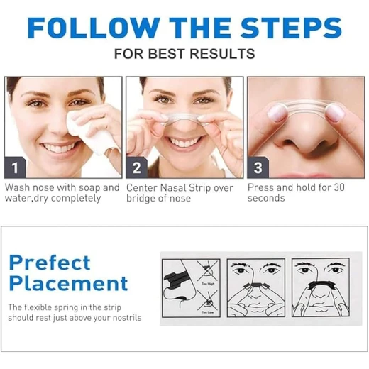 Turbo Breathing Nasal Strips, Medium Size, 30-Day Supply (30 pcs) | Anti-Snoring Relief,  Improve Breathing in Sleep & Sports, Instant Relief, Drug-Free & Chemical-Free, For Men & Women - Turbo Breathing - Image 3