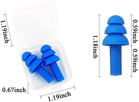 Seal & Calm Reusable Silicone Ear plugs Waterproof Noise Reduction Earplugs for Swimming, Study, Work, Travel, 6 pairs corded and uncorded, Green, Yellow, Pink, Yellow - Seal &amp; Calm - Image 10