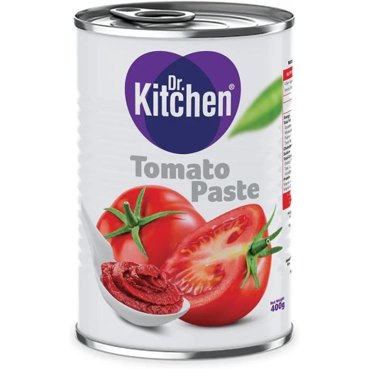 Dr. Kitchen Tomato Paste 400g, Rich, Concentrated Flavor, Natural Ingredients, Perfect for Soups, Sauces, Stews, and Everyday Cooking Dr. Kitchen Tomato Paste 400g, Rich, Concentrated Flavor, Natural Ingredients, Perfect for Soups, Sauces, Stews, and Everyday Cooking