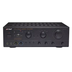 مضخم صوت دي بي أوديو AV 802، مضخم صوت ستيريو 2.0 قناة عالي الدقة، مع صوت قوي لنظام المسرح المنزلي، أسود، 100 واط RMS