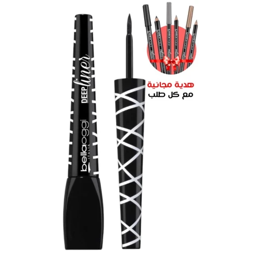 Bellaoggi Deep Black Long Lasting Eyeliner Precision Tip Makeup for All Skin Types