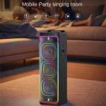 BTS-2270 Bluetooth Party Speaker – High-Power Portable Outdoor Speaker with RGB Lights & Dual Wireless Mics