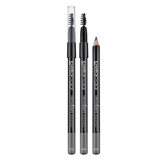 Bellaoggi Grey Eyebrow Pencil Precise Long Lasting Makeup for Defined Brows Easy Blending - Bellaoggi - Image 2