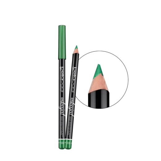 BELLAOGGI Kajal Eyeliner Green No 105 Intense Color Long Lasting Smoky Eye Makeup - Bellaoggi - Image 3
