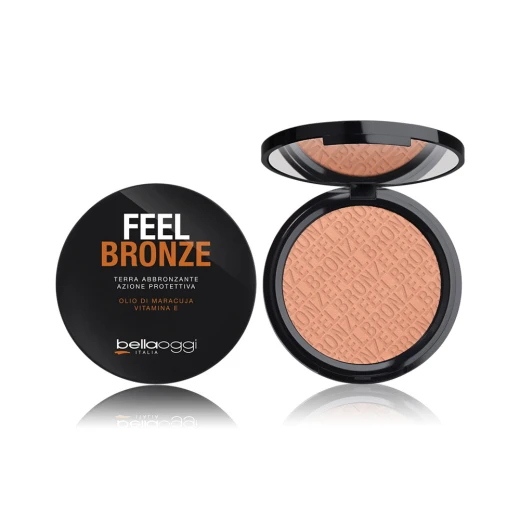 Bellaoggi Feel Bronze Bronzing Powder Natural Finish Sun Kissed Glow Makeup - Bellaoggi - Image 2
