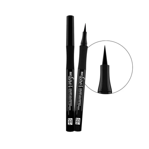 BellaOggi Ultra Matte Black Eyeliner Waterproof Precision Tip 0.5g Dramatic Eyes Makeup - Bellaoggi - Image 4