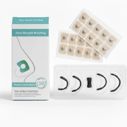 Turbo Breathing Magnetic Nasal Strip Set, Extra Strength Snoring Relief, Skin-Safe & Sweat-Resistant, Multi-Size Fit, 30-Day Supply for Better Breathing & Sleep Quality