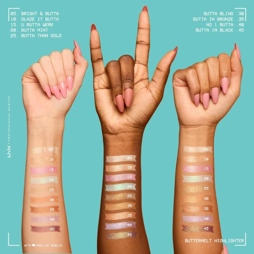NYX Professional Makeup Buttermelt Highlighter - Glaze it Butta - Light bronze 5g - Nyx professional makeup - Image 2