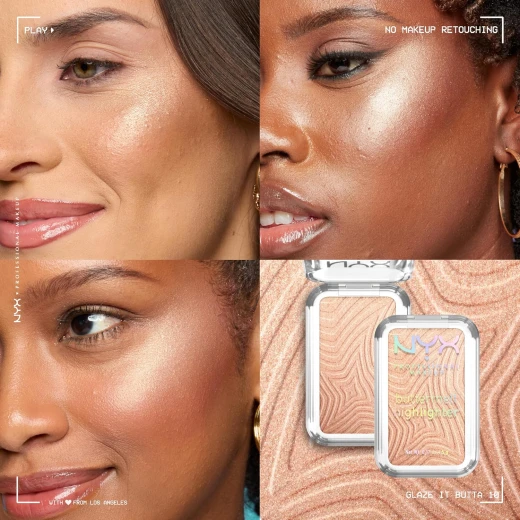NYX Professional Makeup Buttermelt Highlighter - Glaze it Butta - Light bronze 5g - Nyx professional makeup - Image 4
