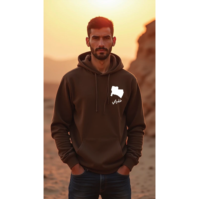 Designless Hoodie Brown Small, Tafele Design, Cultural & Artistic Inspiration, Comfortable, Stylish Everyday Wear Unisex - Designless