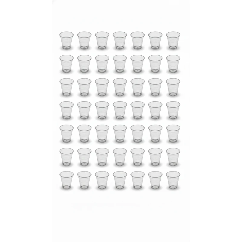RZ Crystal Transparent Plastic Cups 7 oz, Stylish Party & Gathering Cups 25 + 25 pcs Offer - RZ Products