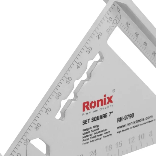 Ronix RH-9790 7 Inch Aluminum Square Set for Woodworking Projects - Ronix - Image 2