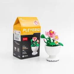 Sluban Pleyerid Potplanten Display 4 M38 B1077 Tulip Building Blocks Set