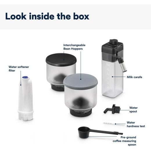 De'Longhi Rivelia Automatic Coffee Maker Onyx Black with Bean Switch System - De'Longhi - Image 3