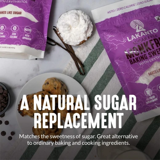 Lakanto Baking Monk Fruit Sweetener with Erythritol, Zero Calorie Sugar Substitute, 1 lb - Lakanto - Image 7