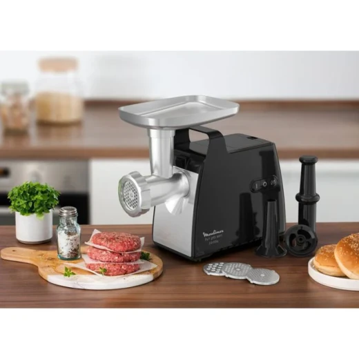 Moulinex HV7 ME556810 Meat Grinder 2200W Stainless Steel Black 3.9 Kg Capacity - MOULINEX - Image 2
