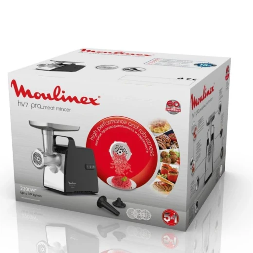 Moulinex HV7 ME556810 Meat Grinder 2200W Stainless Steel Black 3.9 Kg Capacity - MOULINEX - Image 3