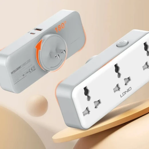 LDNIO SC3317 Portable Power Strip 3 AC Outlets 2 USB Ports 30W Fast Charging - LDNIO - Image 6