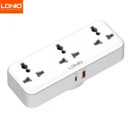 LDNIO SC3317 Portable Power Strip 3 AC Outlets 2 USB Ports 30W Fast Charging - LDNIO