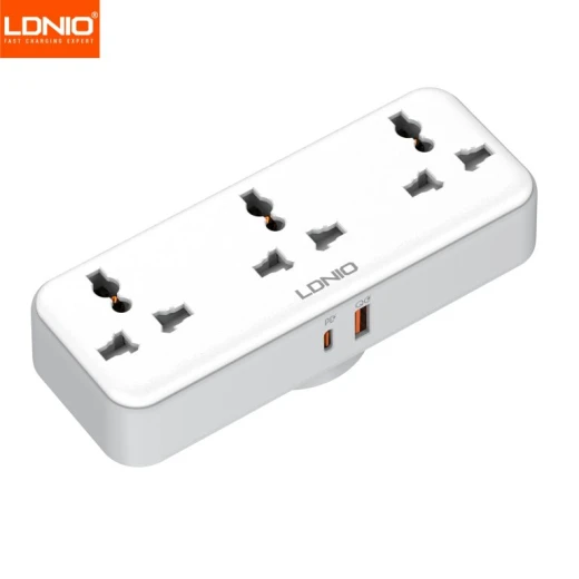 LDNIO SC3317 Portable Power Strip 3 AC Outlets 2 USB Ports 30W Fast Charging LDNIO SC3317 Portable Power Strip 3 AC Outlets 2 USB Ports 30W Fast Charging