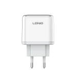 شاحن حائط LDNIO Q1415 USB-C بقوة 45 واط، محول شحن سريع لأجهزة iPhone و iPad وهواتف Android - إل دي إن آي أو