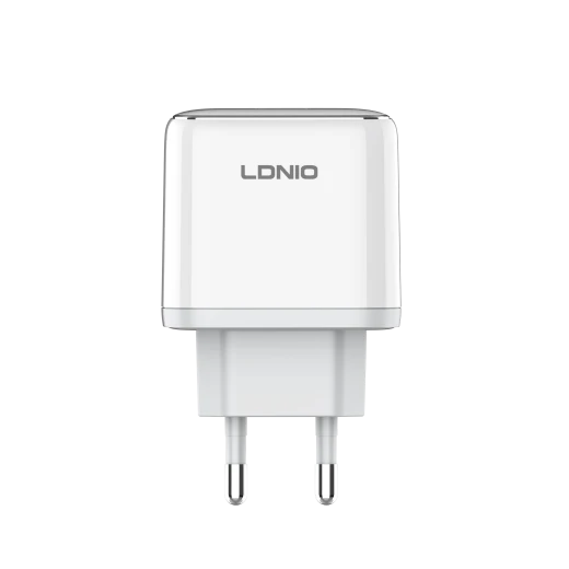 شاحن حائط LDNIO Q1415 USB-C بقوة 45 واط، محول شحن سريع لأجهزة iPhone و iPad وهواتف Android شاحن حائط LDNIO Q1415 USB-C بقوة 45 واط، محول شحن سريع لأجهزة iPhone و iPad وهواتف Android