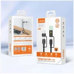 LDNIO LC17 4-in-1 Universal Charging Cable Type-C 65W USB-A 50W Black - LDNIO