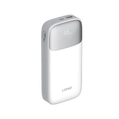Ldnio PQ20 20000mAh Power Bank 22.5W Fast Charging with Built-in Cables Ldnio PQ20 20000mAh Power Bank 22.5W Fast Charging with Built-in Cables