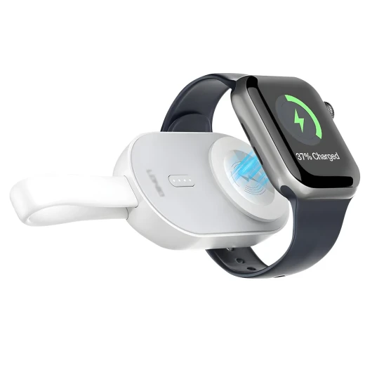 Ldnio AW005 Mini Power Bank 1200mAh Portable Wireless Charger for Smartwatch White - LDNIO - Image 2