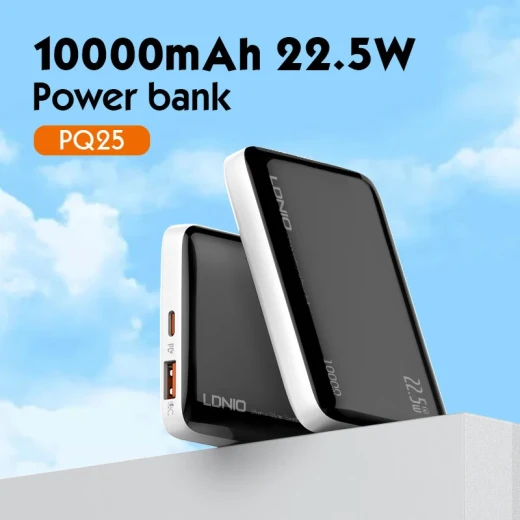 LDNIO PQ25 10000mAh Power Bank Fast Charging Portable Charger Black - LDNIO - Image 3