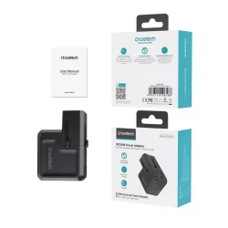 شاحن تشويتك جان 20 واط بمنفذ USB-A و USB-C أسود شحن سريع لأجهزة iPhone 14 و 13 و 12 و Samsung Galaxy والمزيد