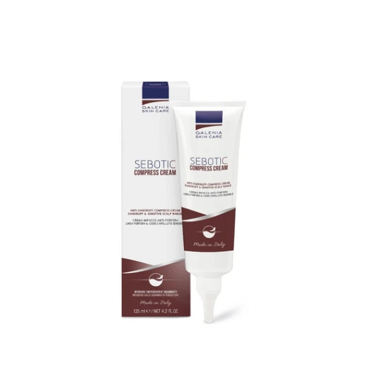 Galenia Sebotic Compress Cream 125ml Effectively Targets Scalp Plaques and Desquamation: Gentle Formula for Soothing Relief and Improved Scalp Health. Dermatologist Tested. Galenia Sebotic Compress Cream 125ml Effectively Targets Scalp Plaques and Desquamation: Gentle Formula for Soothing Relief and Improved Scalp Health. Dermatologist Tested.