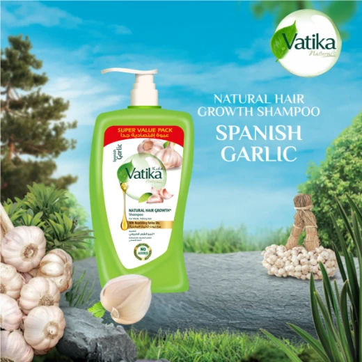 Vatika Shampoo Garlic 1000ml: Revitalize Hair with Garlic's Strength for Enhanced Growth and Reduced Hair Fall. Nourishes Scalp for Healthy, Stronger Hair, Daily Use. - Vatika - Image 4